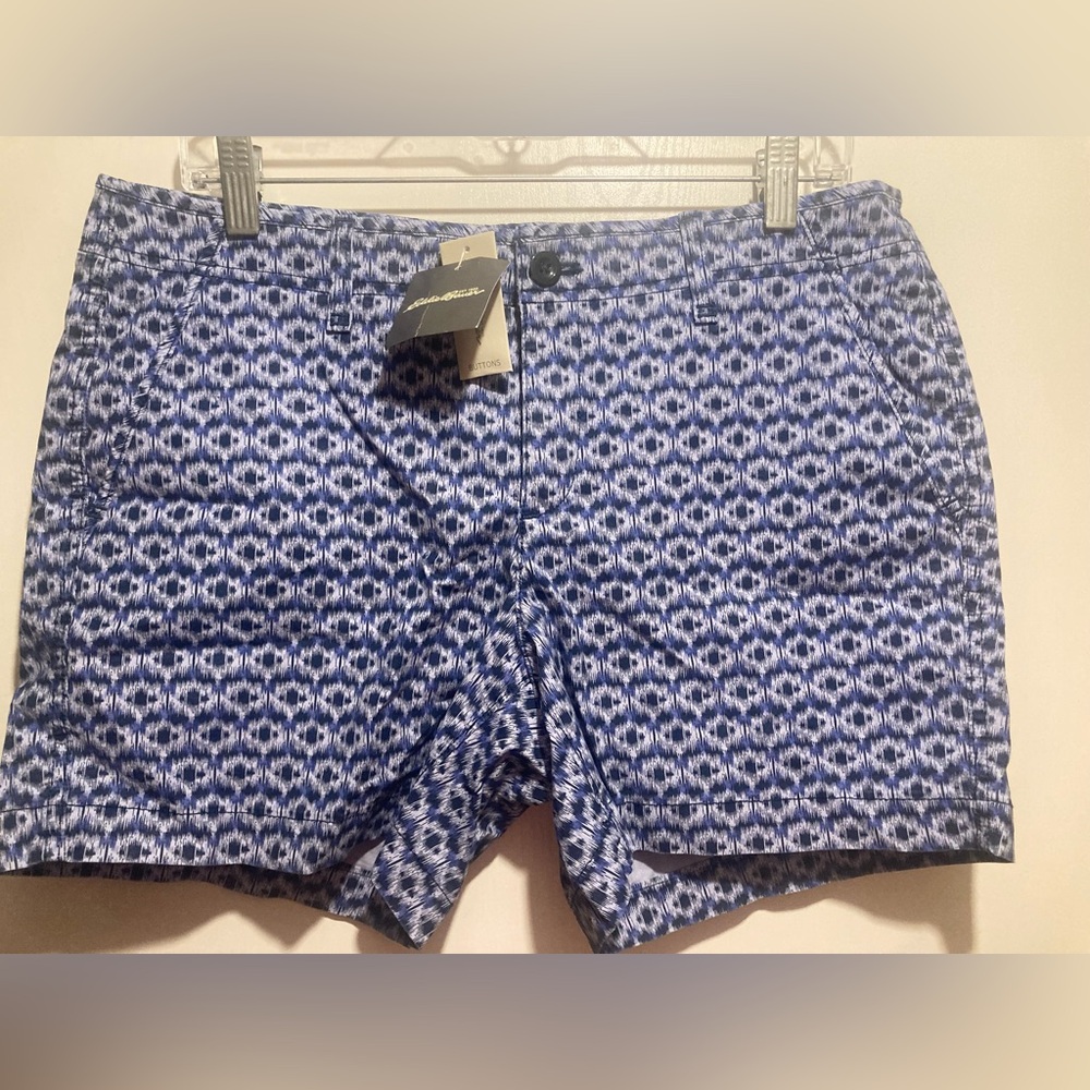 Eddie Bauer Blue Patterned Women's Shorts
